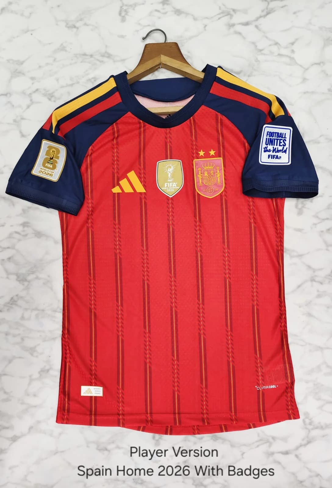 PLAYER SPAIN HOME WITH WC BADGES