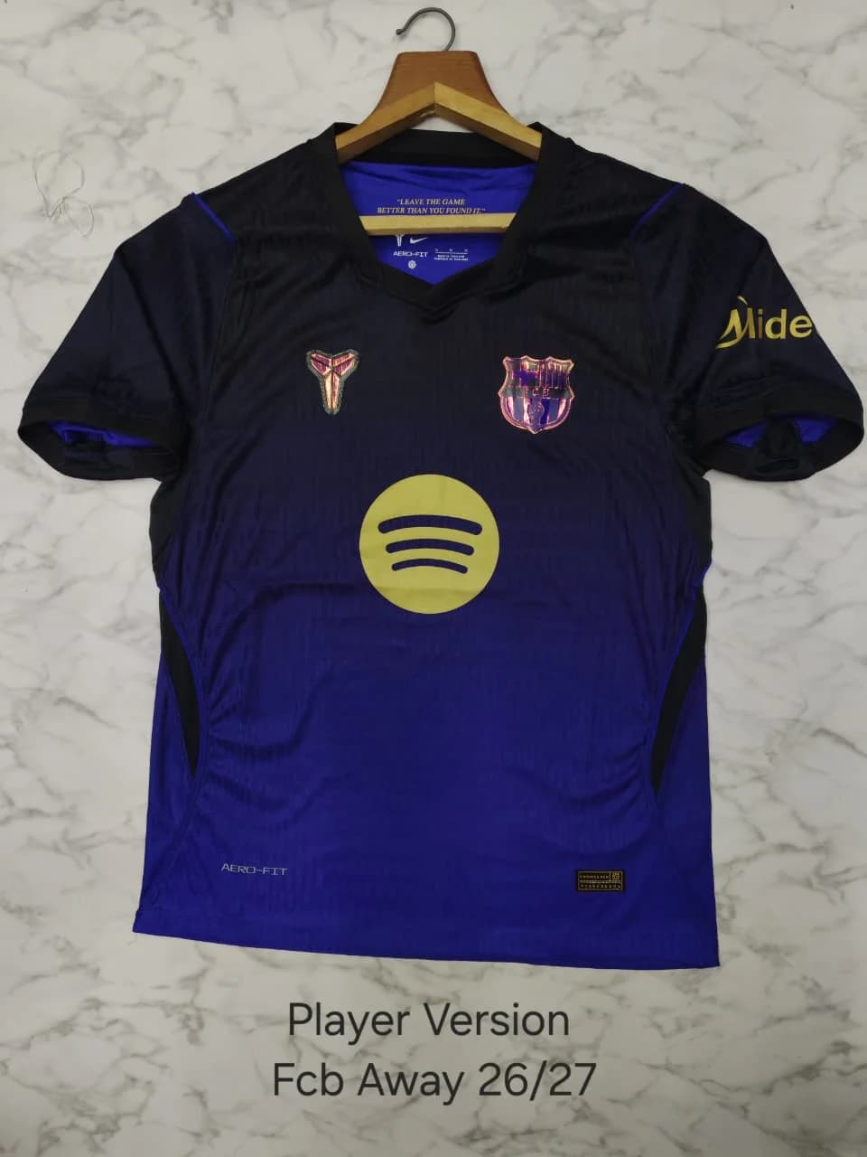 PLAYER FCB AWAY 26/77 CORRECT SPONSOR